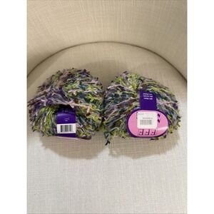 Filati FF Moira‎ Multi Yarn - Color: 206 - Purple, Green, Pink and Brown - New